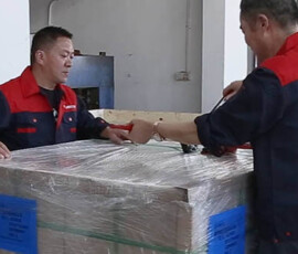 Package and delivery process in Hanryk Factory